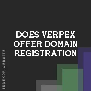 Does Verpex offer domain registration? Banners