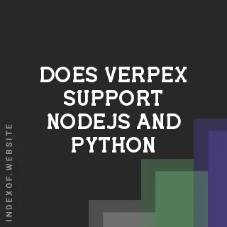 Does Verpex support Node.js and Python? Banners