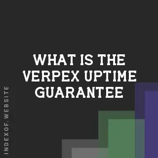 What is the Verpex uptime guarantee? Banners